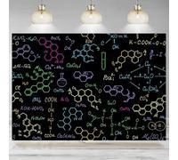 Chemistry Classroom Photographic Backdrop Formula Colorful Science Chalkboard Background Online Teaching School Banner Party 350x230cm