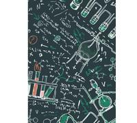 Chemistry Composition Notebook: 8.5 X 11 College Ruled Paper Lined Journal, Experiment Laboratory Equipment Pattern Cover - A Science Themed Gift For Your Friends