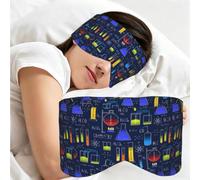 Chemistry Experiment, Sleep Mask for Home Travel, Full Eye Covers Light Blocking Eye Mask Sleep Eye and Ear Muffs