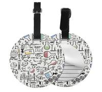 Chemistry Experiments Science Science Experiments,Luggage Tags Pu Leather Name Tag Travel Suitcase Identifier ID Tags Durable Baggage Label 2 pcs