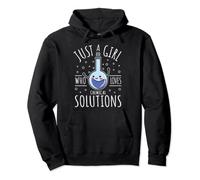 Chemistry Girl - Chemical Solution - Woman Chemist Pullover Hoodie