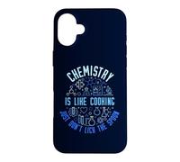 Chemistry is Like Cooking Just Don't Lick the Spoon Chemist Case for iPhone 16 Plus