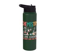 Chemistry is Like Cooking Just Don't Lick The Spoon Stainless Steel Insulated Water Bottle