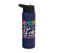 Chemistry is Like Cooking Just Don't Lick The Spoon Stainless Steel Insulated Water Bottle