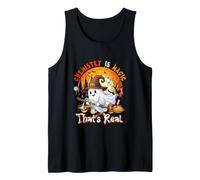 Chemistry is Magic Halloween Ghost On Broomstick Proud Job Tank Top