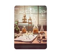 Chemistry Lab Car Air Freshener Hanging, Long Lasting Scented Car Aromatherapy Tablets, Square Fragrance Scented Cards for Vehicles, Bedroom, Wardrobe Black-style