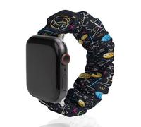Chemistry Math Scrunchie Watch Bands Soft Elastic Replacement Wristband Compatible with Apple Watch 42mm/44mm