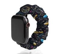 Chemistry Math Scrunchie Watch Bands Soft Elastic Replacement Wristband Compatible with Apple Watch 42mm/44mm