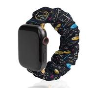 Chemistry Math Scrunchie Watch Bands Soft Elastic Replacement Wristband Compatible with Apple Watch 38mm/40mm