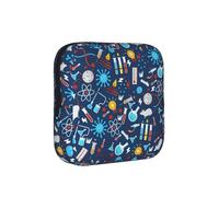 Chemistry Pattern, Sanitary Pad Storage Bag, Pad Holder Bag with Zipper, Change Purse