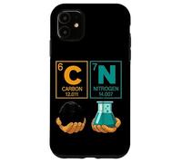 Chemistry Prediotic Table Elements Carbon Nitrogen Lover Case for iPhone 11