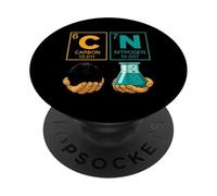 Chemistry Prediotic Table Elements Carbon Nitrogen Lover PopSockets Adhesive PopGrip