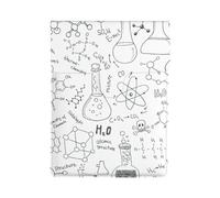 Chemistry Print Black White, PU Leather Laptop Sleeve, Notebook Bag Laptop Case Sleeve Tablet Briefcase