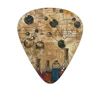 Chemistry Print - Guitar Picks-12 Pack Includes Thin, Medium & Heavy Gauges, Best Gift for Guitar Lovers
