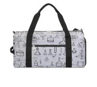 Chemistry Print Gym Bag for Women Men Shoe Compartment Waterproof Travel Bags Sports Duffle Bag for Sports Gyms Yoga