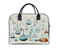 Chemistry Print Laptop Tote Bag Casual Travel Handbag Multi Pocket Shoulder Bags for Work Travel