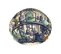 Chemistry Print print Bath cap Large bath cap Fit for all lengths of hair Protects hair bath cap Reusable