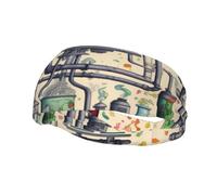 Chemistry Print Print Comfortable Sports Sweatband For Men Women Stretchy Breathable For Running Yoga