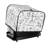 Chemistry Print Print Daily Wear 4-Slice Toaster Cover Dustproof Waterproof Kitchen Appliance For Bread