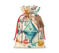 Chemistry Print print Drawstring gift Bags Jewelry Gift Pouch Candy Pouch Birthday Wedding Favor Bags