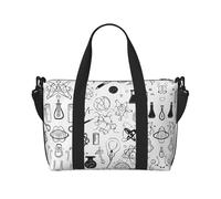 Chemistry Print Print Gym Bag for Women, Weekender Overnight Bag,Personal Item Bag, Shoulder Bag for Women Men,One Size