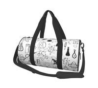 Chemistry Print Print Round Duffel Bag, Canvas Overnight Travel Tote Bag, Waterproof and Tear-Resistant.Foldable Weekend Travel Bag