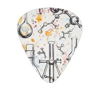 Chemistry Print Printed Guitar Picks 12-Piece Set - Comfortable, Versatile Plectrum for All Guitar Styles & Players