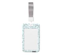 Chemistry Print Printed Id Badge Holder with Neck Strap Vertical Waterproof Name Card Holder for Office School