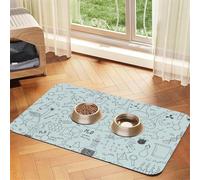 Chemistry Print Printed,Waterproof Pet Feeding Mat,PU Leather Placemats for Cat Dog Water Bowl,Food Mats,30x45cm