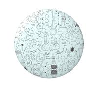 Chemistry Print Round Badge - Durable Tin Plate Design With Full Front Print, Perfect For Custom Gifts And Apparel Decoration