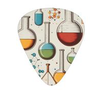 Chemistry Print Wzywhj Prints Abs Guitar Picks 12 Piece, Easy Grip Uke Picks For Your Bass, Ukulele, Acoustic Or Electric Guitar