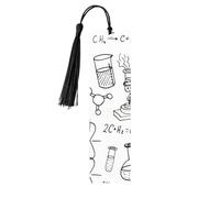 Chemistry Printdouble Sided Printed Wooden Bookmark 18x3.1cm for Reading, A Gift for Book Enthusiasts and Readers, and A Reading Accessory for Book Enthusiasts