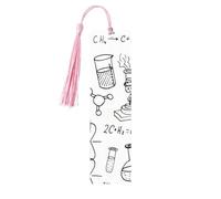 Chemistry Printdouble Sided Printed Wooden Bookmark 18x3.1cm for Reading, A Gift for Book Enthusiasts and Readers, and A Reading Accessory for Book Enthusiasts