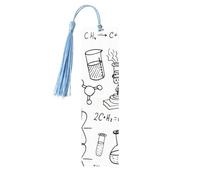Chemistry Printdouble Sided Printed Wooden Bookmark 18x3.1cm for Reading, A Gift for Book Enthusiasts and Readers, and A Reading Accessory for Book Enthusiasts