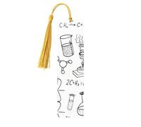 Chemistry Printdouble Sided Printed Wooden Bookmark 18x3.1cm for Reading, A Gift for Book Enthusiasts and Readers, and A Reading Accessory for Book Enthusiasts