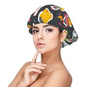Chemistry Science,Adult's Satin Sleeping Cap - Women's Elastic Sleep Bonnet, Adjustable Overnight Hair Cover