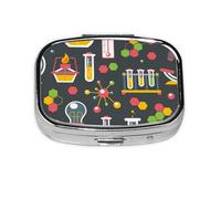 Chemistry Science,Meta Pill Box 2 Compartment Medicine Case,Portable Organizer,Rectangle Meta Portable Organizer Pill Box 1578 Compartment Medicine Case