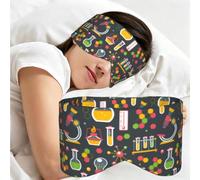 Chemistry Science, Sleep Mask for Home Travel, Full Eye Covers Light Blocking Eye Mask Sleep Eye and Ear Muffs