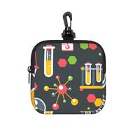 Chemistry Science, Square Zipper Storage Bag, Neoprene Coin Purse, Small Wallets, Change Pouch, Change Purse