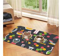 Chemistry Science,Waterproof Pet Feeding Mat,PU Leather Placemats for Cat Dog Water Bowl,Food Mats,30x45cm