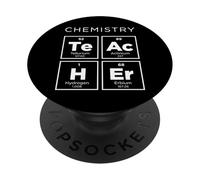 Chemistry Teacher Periodic Table of Elements Funny Science PopSockets Adhesive PopGrip