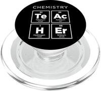 Chemistry Teacher Periodic Table of Elements Funny Science PopSockets PopGrip for MagSafe