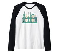 Chemistry Teacher Test Tubes Raglan Baseball Tee