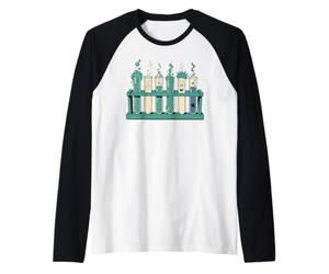 Chemistry Teacher Test Tubes Raglan Baseball Tee
