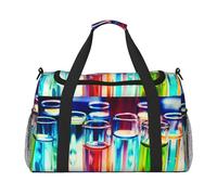 Chemistry Test Tube Print Hand Travel Bag Ideal for Long-Distance Travel and Daily Use
