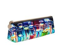 Chemistry Test Tube Print Student Pencil Case Large Capacity Triangle Pouch Daily Essentials School College