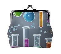 Chemistry Test Tube Print Versatile Coin Purse Exquisite Mini Wallet Cute Change Pouch for Any Occasion