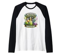 Chemists Have All The Solutions Funny Science Lab Raglan Baseball Tee