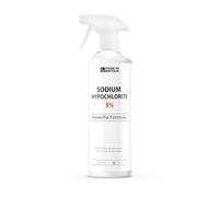 ChemLab - Sodium Hypochlorite 3% Solution 1 Litre - Powerful Mould & Mildew Remover - Removes Bacteria & Eliminates Black Spots - For Walls, Tiles, Bathrooms, Kitchens, Sinks, Showers & Grout