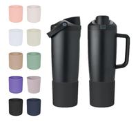CHEMLLC Protective Silicone Boots for Owala 30oz & 40oz FreeSip Sway Bottles & Tumblers, Anti-Slip Protective Sleeve for Owala Water Bottle (Very Very Dark)